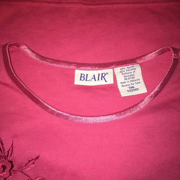 Blair Short Sleeve Tee Pink Size Small Vintage - Picture 4 of 6